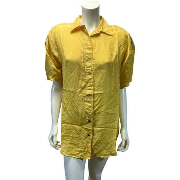 Studio New York Small Goldenrod Yellow Button-Down Shirt - Good Condition - Picture 9 of 9
